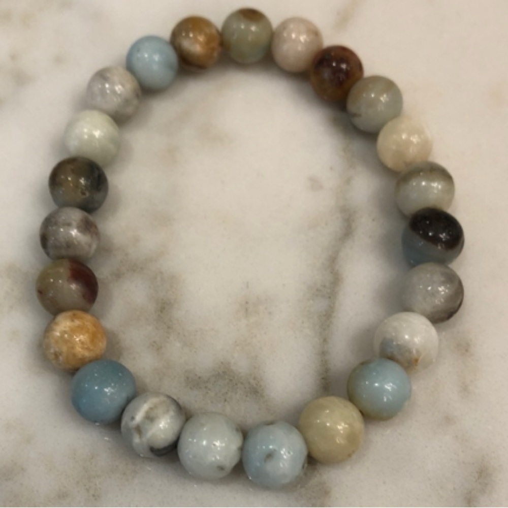 ❤️🔥Boutique - Multicolor Natural Stone Beaded Stretch Bracelet - OS